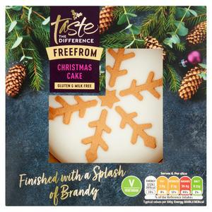 Sainsbury's Free From Iced Christmas Cake, Taste the Difference 450g