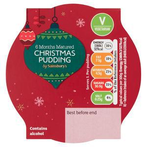 Sainsbury's 6 Months Matured Christmas Pudding 100g