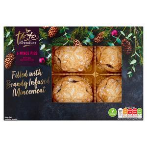 Sainsbury's Mince Pies with All Butter Pastry, Taste the Difference x6 325g