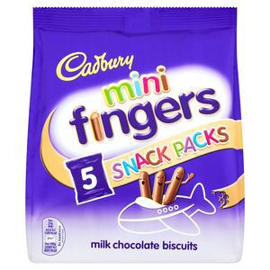 Cadbury Chocolate Mini Fingers x5 115g