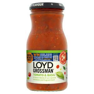 Loyd Grossman Pasta Sauce, Tomato & Basil 350g