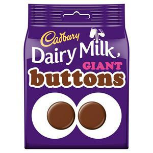 Cadbury Dairy Milk Giant Chocolate Buttons Bag 119g