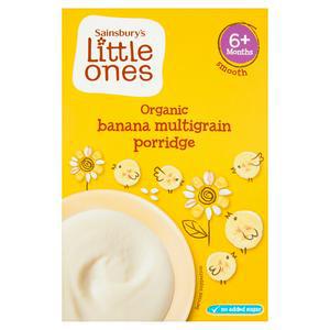 Sainsbury's Little Ones Organic Banana Multigrain Porridge 6+ Months 120g