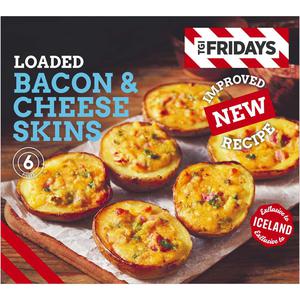 TGI Fridays 6pk Loaded Bacon and Cheese Skins 270g