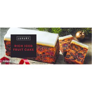 Iceland Luxury Rich Iced Fruit Cake 400g