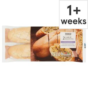 Tesco 2 Garlic All Butter Baguettes 430G