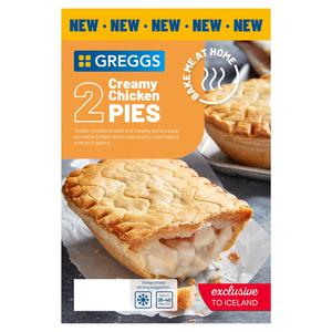 Greggs 2 Chicken Pies 394g