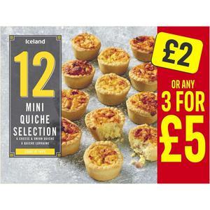 12 Mini Quiche Selection 250g