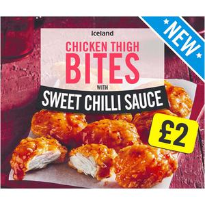 Iceland Chicken Thigh Bites with Sweet Chilli Sauce 300g