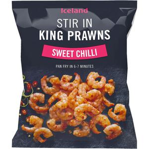 Iceland Stir In King Prawns  Sweet Chilli 200g