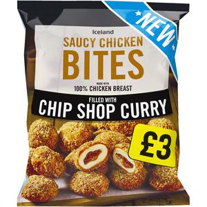 Iceland Chip Shop Curry Saucy Chicken Bites 560g