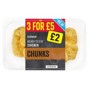 Iceland Ready To Eat Chicken Chunks 180g