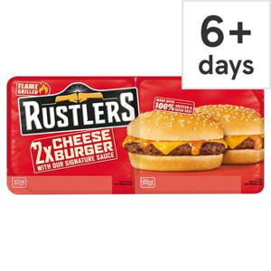 Rustlers Cheese Burger Twin Pack 280G