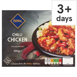 Royal Halal Chilli Chicken With Egg Fried Rice 400G