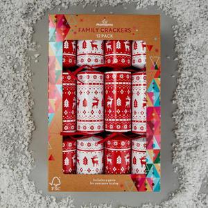 Morrisons Red Christmas Crackers