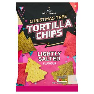 Morrisons Christmas Tree Tortilla Chips Lightly Salted