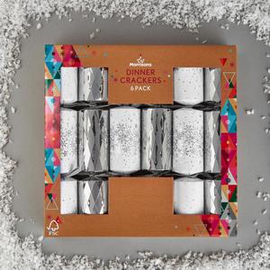 Morrisons Silver Dinner Christmas Crackers