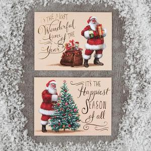 Morrisons Landscape Twin Traditional Father Christmas Card