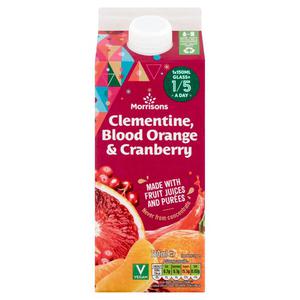 Morrisons Clementine, Blood Orange & Cranberry Juice