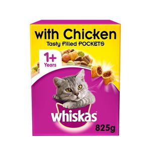 Whiskas Adult Complete Dry Cat Food Biscuits Chicken