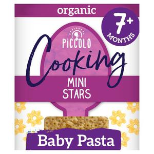 Piccolo Organic Mini Stars Pasta for Baby Cooking 7+ Months