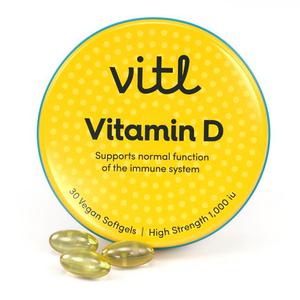 VITL Vitamin D3 Softgel Capsules