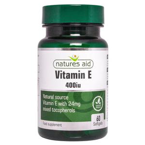 Natures Aid Vitamin E 400iu Softgels