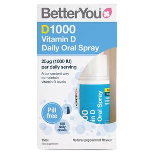 Betteryou Dlux 1000 Vitamin D Daily Oral Spray