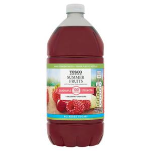 Tesco Quadruple Strength Summer Fruits Squash 1.5L