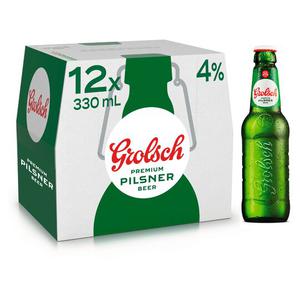 Grolsch Premium Pilsner Beer 12X330ml