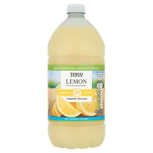 Tesco Quadruple Strength Lemon Squash No Added Sugar 1.5L