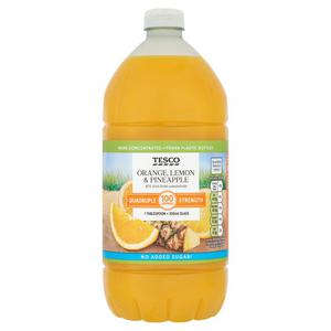 Tesco Quadruple Strength Squash Orange Lemon & Pineapple 1.5L