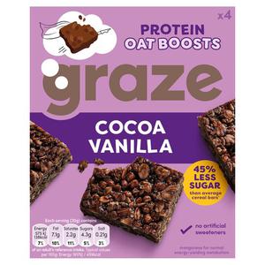 Graze Cocoa & Vanilla Bar 4 X 30G