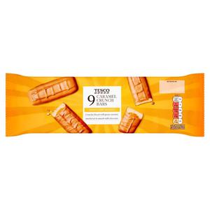 Tesco Caramel Crunch Biscuit 9Pk 189G