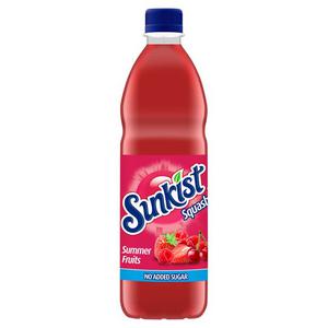 Antiu Xixona Sunkist No Added Sugar Summer Fruits Squash 1 Litre