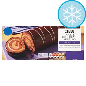 Tesco Double Chocolate Yule Log 400G