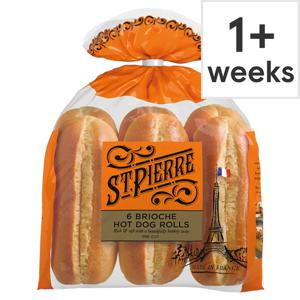 St Pierre 6 Brioche Hot Dog 270G