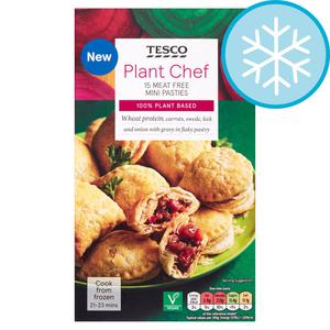 Tesco Plant Chef 15 Meat Free Mini Pasties 330G