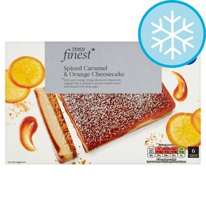 Tesco Finest Spiced Caramel & Orange Cheesecake 590G