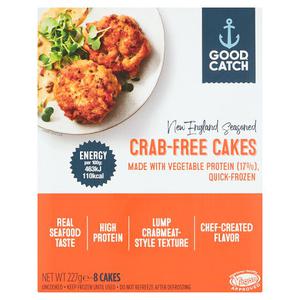 Good Catch New England Seasoned 8 Crab Free Cakes 227G