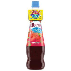 Ribena No Added Sugar Strawberry 850Ml