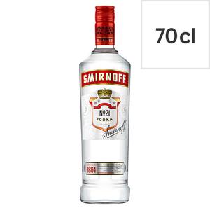 Smirnoff Red Label Vodka 70Cl Bottle