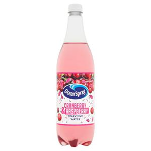 Gerber Ocean Spray Sparkling Cranberry Raspberry 1 Litre