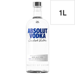 Absolut Swedish Vodka 1L