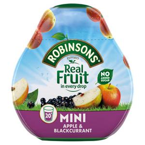 Robinsons Mini Apple & Blackcurrant No Added Sugar Squash 66Ml