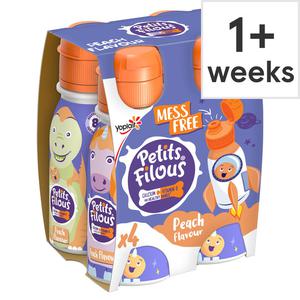 Petit Filous Peach Drinking Yogurt 4X100g