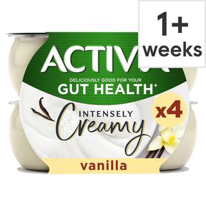 Danone Activia Intensely Creamy Vanilla 4X110g