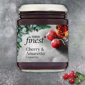 Tesco Finest Cherry & Amaretto Conserve 340G