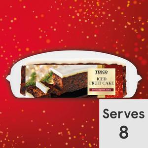 Tesco Iced Top Rich Fruit Cake Bar 400G