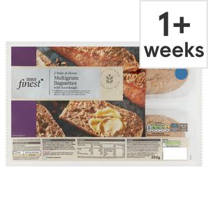 Tesco Finest 2 Multigrain Baguettes With Sourdough 250G